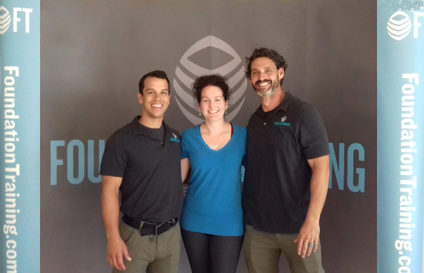 Michelle standing with Foundation Training trainers